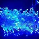 PISCA PISCA 100LED CORDÃO 110V FIO TRANSPARENTE 9 metros AZUL PISCA PISCA 100LED CORDÃO 110V FIO TRANSPARENTE 9 metros AZUL