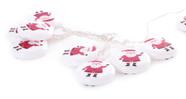 Pisca Pisca Bola 6cm Papai Noel 10L 220v 2m Decoração Iluminação de Natal Pisca Pisca Bola 6cm Papai Noel 10L 220v 2m Decoração Iluminação de Natal