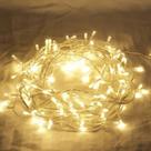 Pisca-pisca Com 100 Leds 8 Funções Branco Quente Branco Quente