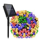 Pisca Pisca Natal Solar Led 200 Lâmpadas Colorida 20m 8 Modos Decoração Enfeite Luzes Externa Jardim
