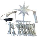Pisca Pisca Ponta Estrela 350L 3m 9 Tiras Branco Frio 127V Pisca Pisca Ponta Estrela 350L 3m 9 Tiras Branco Frio 127V