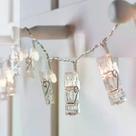 Pisca Pisca Pregador 12L 2AA 2m Decoração Iluminação de Natal