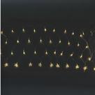 Pisca Pisca Rede Estrelar 120 LEDs Branco Quente 8 Funções 3M