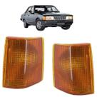 Pisca Seta Dianteira Opala 1988 1989 1990 1991 1992 Fumê Cúpula Âmbar Estriada Acrílico