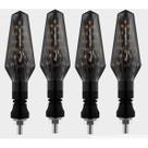 Pisca Seta Led Ágata Cb 250 Twister Nxr Bros 150 160 Cg Titan Fan Cbx Xre Kit C 4 Peças