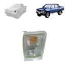 Pisca toyota hilux 1992 a 1998 dianteiro lado esquerdo moldura cinza sem soquete