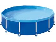 Piscina 5500 Litros Redonda Estrutural Grande Mor Armação