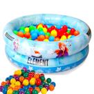 Piscina Banheira Inflável Frozen 37 Litros Infantil Criança Menina Com Bolinhas