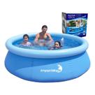 Piscina Borda Inflável Capacidade 1400 Litros Cor Azul - Importway