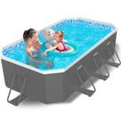 Piscina Bounvi 122 PVC dobrável não inflável 8 pés x 6 pés