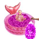Piscina Com Bolinha Infantil Inflável Sereia Criança 85L