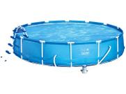 Piscina De Armação Bel Life 13000 Litros Com Cobertura, Bomb
