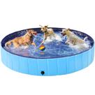 Piscina de banho para animais de estimação Yaheetech Dobrável de Plástico Rígido Pato XXL Cinza