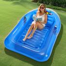 Piscina de bronzeamento inflável Float MoKo com barra de gelo e porta-copos