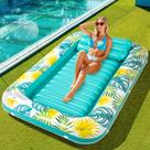 Piscina de bronzeamento Panadajoy para adultos com porta-copos e travesseiro
