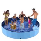 Piscina dobrável para cães Bilibara de plástico antiderrapante de 246 cm para cães grandes