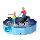 Piscina dobrável para cães COMMOUDS para crianças e cães 180 cm x 30 cm