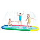 Piscina Esteira Infantil Brastoy Chafariz Jato DÁgua Para Criança Pets 250x100cm Splash Sprinkler Pad PVC Resistente