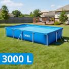 Piscina Estrutural 3000 Litros Mor Azul Infantil Crianças Verao Grande Retangular