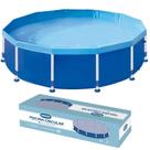 Piscina estrutural redonda 5500 lts azul - mor