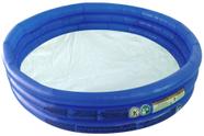 Piscina Infantil 3 Anéis Borda Inflável Azul bst-081azul