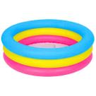 Piscina Infantil Para Bebês 3 Aneis Em PVC 88 Litros
