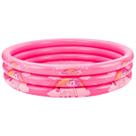 Piscina Inflavel 190L 121cm 3 Aneis Unicornio Rosa