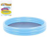 Piscina Inflável 3 Anéis 118 Litros 99cm x 23cm Azul - Wellmix 7138