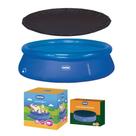 Piscina Inflável 4600 Litros Redonda Splash Fun com Capa Mor Piscina Inflável 4600 Litros Redonda Splash Fun com Capa Mor