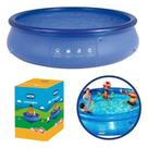 Piscina Inflável 7.800 Litros Mor Azul Redonda Resistente Azul Piscina Inflável 7.800 Litros Mor Azul Redonda Resistente Azul