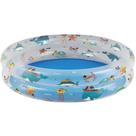 Piscina Inflável 90L Redonda com Estampa Fundo do MAR