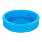 Piscina Inflável Azul Cristal 581 litros 1,68m x 38cm - Piscina com gomos câmeras de ar infláveis 58446 Intex