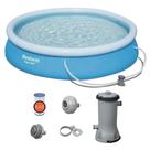 Piscina Inflável Bestway Fast Set 5.377 Litros 3,66m com Bomba Filtrante 127V Piscina Inflável Bestway Fast Set 5.377 Litros 3,66m com Bomba Filtrante 127V