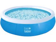 Piscina Inflável de Plástico 1000 Litros Redonda Azul Bel Fix