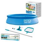 Piscina Inflável Easy Set Intex 1.942 Litros Com Kit Limpeza Peneira e Aspirador Piscina Inflável Easy Set Intex 1.942 Litros Com Kit Limpeza Peneira e Aspirador