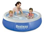 Piscina Inflável Fast Set 1.400 Litros Bestway Cor Azul Piscina Inflável Fast Set 1.400 Litros Bestway Cor Azul