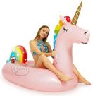 Piscina inflável Float Luxy Float Unicorn Pink com porta-copos