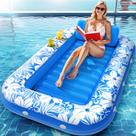 Piscina inflável Float SplashnSpray Adult com encosto de cabeça e porta-copos