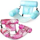 Piscina inflável Floats Sloosh Adult, 2 pacotes com folhas tropicais