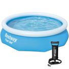 Piscina Inflável Grande Fast Set 3800 Litros Bestway com Bomba Manual