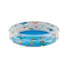 Piscina Inflável Infantil de Plástico 90 Litros Redonda Fundo do Mar Mor