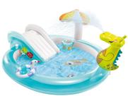 Piscina Inflável Infantil Intex Playground Jacaré Divertido 160 Litros 57165