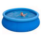 Piscina Inflável Infantil Redonda 1000L com Estampa de Peixinhos PVC Reforçado Kit Reparo e Válvulas