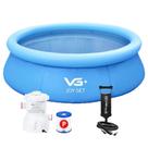 Piscina Inflável Joy Set 2490l Circular 240cm Com Filtro Bomba Vg Plus 110v