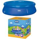 Piscina Inflável Pvc Resitente 3400 Litros Redonda Com Borda Azul Mor