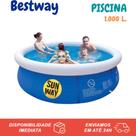 Piscina Inflavel Redonda 1000 Litros Sun Way 168 X 51cm Infantil e Adulto