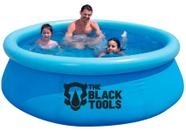 Piscina Inflável Redonda 1400L Resistente Circular 63x183CM TBT-007 The Black Tools