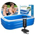 Piscina Inflável Retangular Azul 712 Litros 210 Cm Pvc com Bomba Vg+