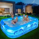 Piscina Inflável StarOcean 254 x 160 x 51 cm com Luzes Solares