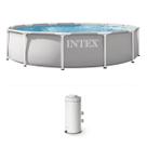 Piscina Intex 366 cm x 76 cm Prism Frame com bomba